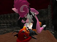 hey furry shemale slave, time for monster cock training blowjob fun!! 🐺🍆💦