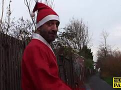 you won't believe this british plumper squirting wildly for santa claus!