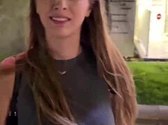 wanna see this perfect young babe in clear skies by blue water?