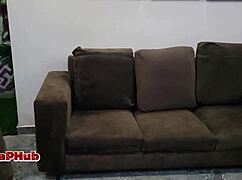 Ebony Big Ass Agent Bends For Client's Monster Cock Pounding