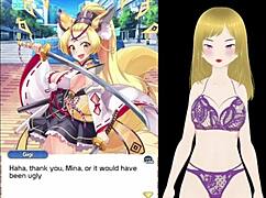 fox girl tempts with her huge tits caressed deep in the woods