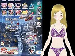 fox girl tempts with her huge tits caressed deep in the woods