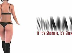 Shemale teen tugs big black cock in lingerie until cumshot squirt