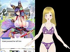 fox girl tempts with her huge tits caressed deep in the woods