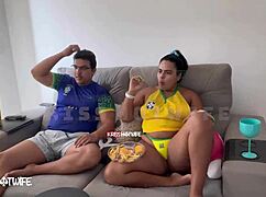 damn, i was such a naughty slut flashing pussy during brazil game!