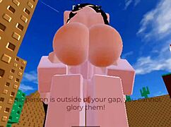 Transando no roblox turns into steamy condom condo play with crossdressing fun