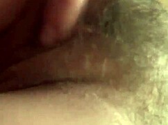 i'm petite gf stroking hairy pussy desperate for cash