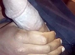 i'm givin this ebony monster bbc a nasty handjob while we watch movies together y'know