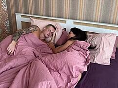 wake up cuck your whore wife takes two cocks deep in tight pussy now