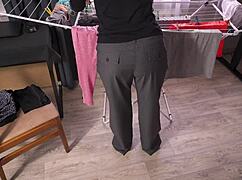 Wife's pants drop down, you love this embarrassment fetish right?