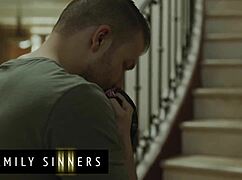 Busty Blonde Milf Spreads Shaved Pussy Waiting for Daughters Husband to Pound Her Hard