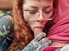 brazilian teen slut licks balls and big pussy lips for daddy's car quickie cumshot.