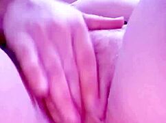 Amateur big cock handjob cumshot in sexy underwear