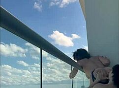 Brunette milfs ignite strap-on passion in Cancun hideaway