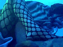 her sexy nylons wrap tight around cock for footjob bliss