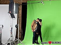 black monster cock jizz facial on fingered small tits teen