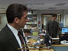 voyeur catches hardcore 5some action erupting in the office at work