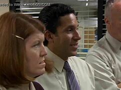 voyeur catches hardcore 5some action erupting in the office at work