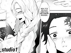 Demon slayer giantess grows huge tits for monster cock?