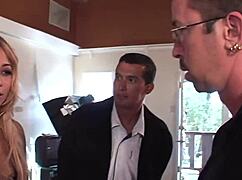 Blonde Latina Bulls Charge Her in Wild Threesome DP!