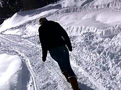 Ski Vacation Strip Tease Ends In Snow Pee