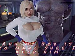 POWER GIRL TAKES DARKSEID'S MONSTER COCK CREAMPIE!