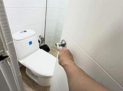 stepbro fucks cute latina teen shower rough won't tell dad