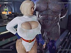 POWER GIRL TAKES DARKSEID'S MONSTER COCK CREAMPIE!