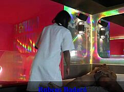 I rammed the crossdresser's tight ass with my huge cock red sheer