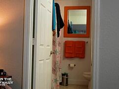 stepmom's bikini tan lines unleash horny handjob cum