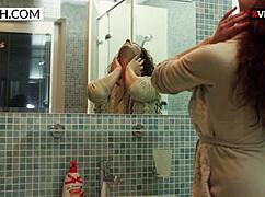 shower tease turns intriguing with sexy milf mom on xczech
