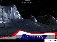 big tits striptease rips clothes at naughty america's huge 24/7 club