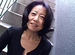 junko sakashita flashes her big tits on street then gets fucked hard by excited guy