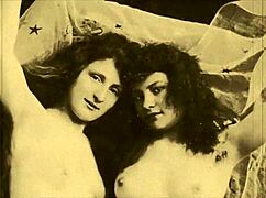 Vintage lesbians feel deep passion licking hairy beavers over two centuries