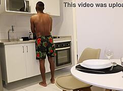 Black Cock Tops Her Coffee