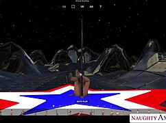 big tits striptease rips clothes at naughty america's huge 24/7 club