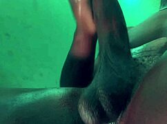 horny african breeder strokes massive bbc close up till busting