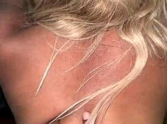 str8rich pounds ebony girl's tight asshole doggystyle on moving box while cuckold watches