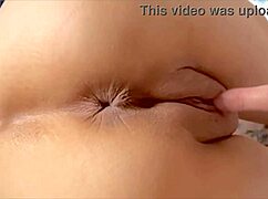 amateur asian milf's wet shaved pink pussy glows 284 days after first time