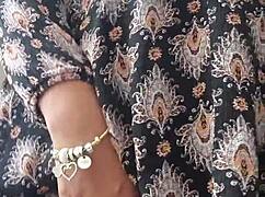 Latina Curly Beauty Fucks Big Black Dildo Deep In Her Tits And Pussy