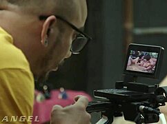 Evilangel Stars Riley Reid Katrina Jade Angela White in Sloppy Lesbian Threesome Muff Diving