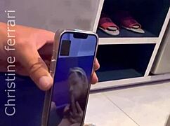 Hotwife gets bareback anal creampie fisting from comedor while cuck husband watches on video call