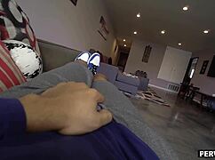 stepmom krissy lynn sucks and drains stepsons heavy balls