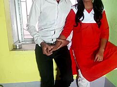 desi schoolgirl bangs classmate in classroom quickie