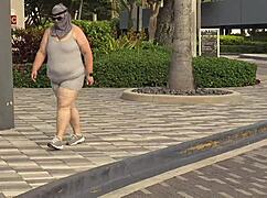 fat ass busty milf in leggings fingered fucked creampied by black guy outdoors