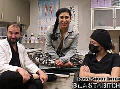 Jasmine's nurse back blasted with hot cum doggystyle pov 😈💦