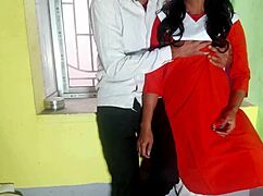 desi schoolgirl bangs classmate in classroom quickie