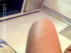 Hotwife gets bareback anal creampie fisting from comedor while cuck husband watches on video call