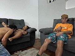 Friend calls me over to raw fuck his wife's tight ass creampie finish