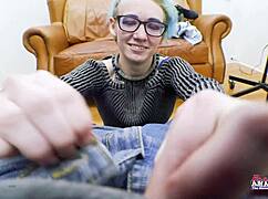 raven's petite blonde rimjob deepthroat with toys ends in greedy swallow 😍💦